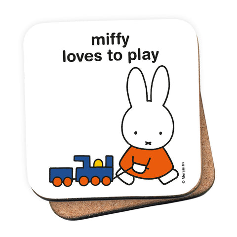 miffy loves to play Personalised Coaster