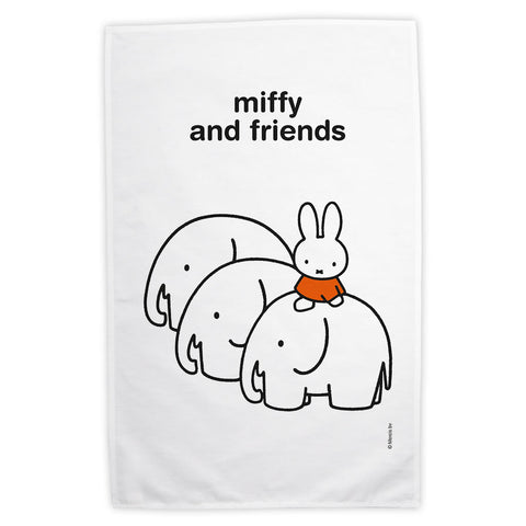 Miffy & Friends Elephants Personalised Tea Towel