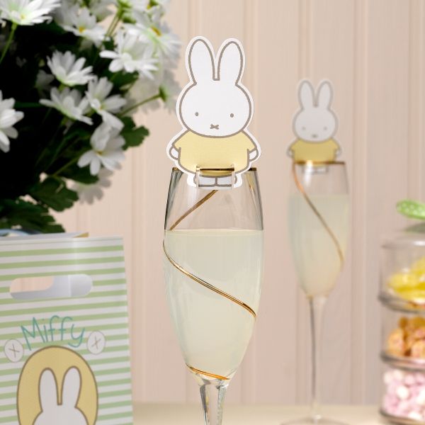 Miffy glass topper party decoration pack of 10