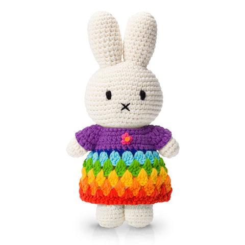 Miffy Handmade and her bright rainbow dress